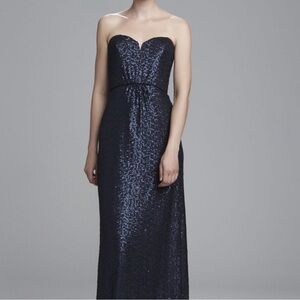 AMSALE “London” STRAPLESS SEQUIN  EVENING DRESS/ Size 12